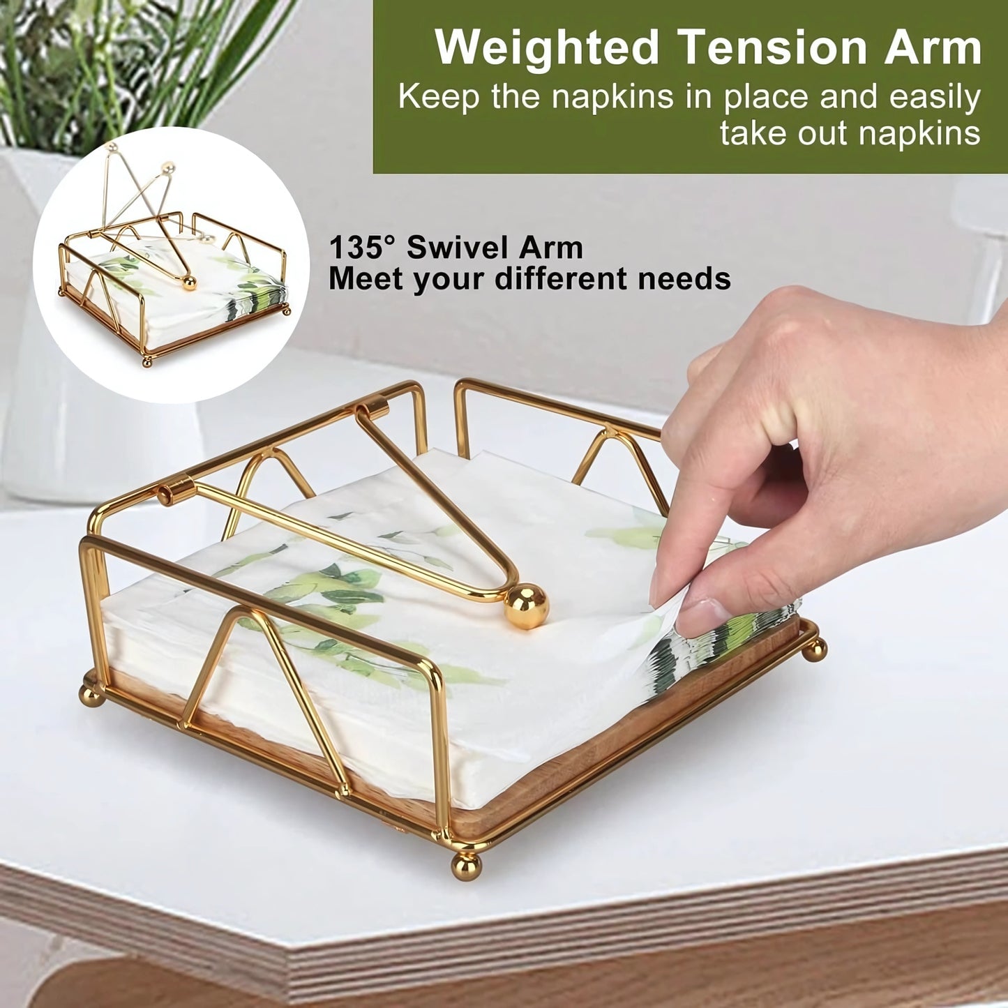 Modern Iron Napkin Holder - Design for Kitchen & Dining Table
